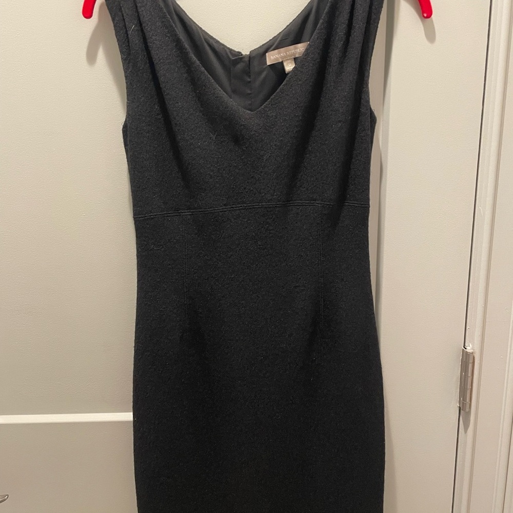 Banana Republic Black Wool Dress